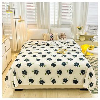 TRUFFLE ผ้าห่มเย็น รุ่น FLEUR-BK ขนาด 180x200x1ซม. สีดำ