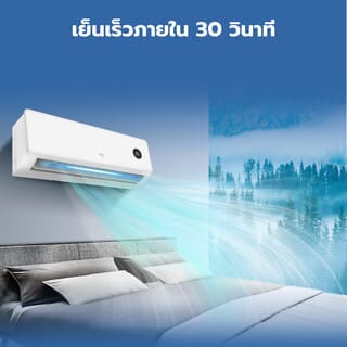 CHIQ เครื่องปรับอากาศ Inverter ขนาด 9000 BTU รุ่น CSDC-09DGB สีขาว