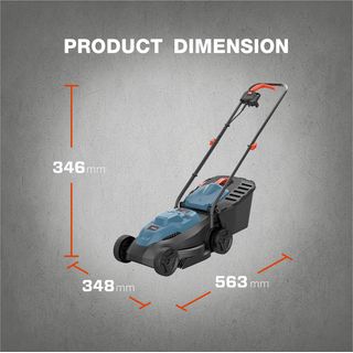 SENIX รถเข็นตัดหญ้าไฟฟ้า 320 มม. 1,000W รุ่น LPPE10-L-EU สีน้ำเงิน - ดำ