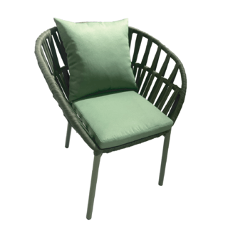 SUMMER SETเก้าอี้ outdoor อลูมิเนียม Samed ขนาด 57x59x76 ซม. สีเขียว