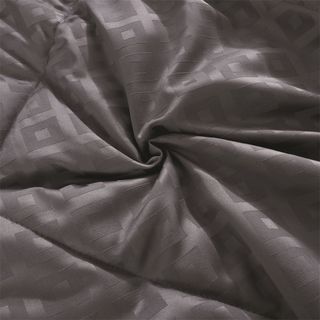 TRUFFLE ชุดเครื่องนอนพร้อมผ้านวม 6 ชิ้น รุ่น Kuro-01 ขนาด 5ฟุต สีเทา