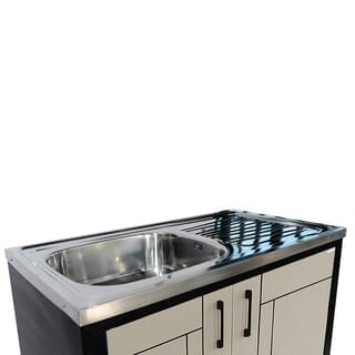 CLOSE ตู้ตั้งพื้น UPVC LABARIS ขนาด  1หลุม 1ที่พัก 90x85x50 ซม. สีเบจ