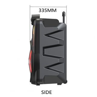 NUVIO ลำโพงปาร์ตี้ล้อลาก พร้อมไมค์โครโฟน ขนาด 15 นิ้ว รุ่น TF-B152 สีดำ