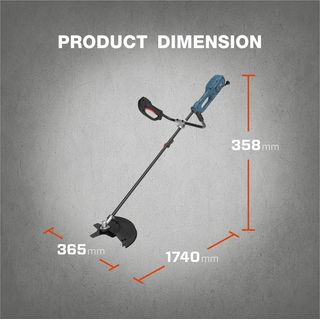 SENIX เครื่องตัดหญ้าไฟฟ้า ขนาด 340 มม. 1,200W (พ่วงสายไฟ 8 เมตร) รุ่น BCUE12-L-EU สีน้ำเงิน - ดำ