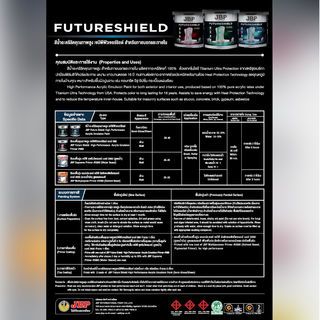 JBP สีน้ำทาภายนอกและภายใน FUTURESHIELD SG BASE B 2.5 กล