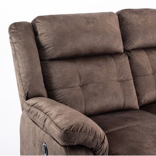 PULITO เก้าอี้พักผ่อนผ้าปรับระดับไฟฟ้า 3 ที่นั่ง รุ่น LINCOLN ขนาด 209x96x101.5 ซม. สีน้ำตาล 