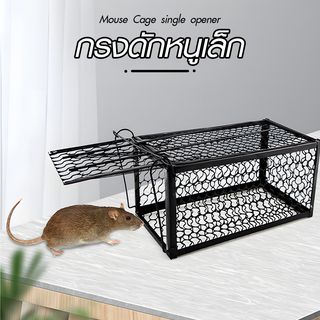 TREE O กรงดักหนูใหญ่ รุ่น LY03 ขนาด 18x38x18 ซม. สีดำ