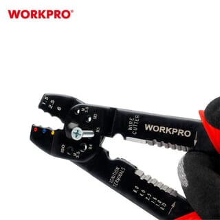 WORKPRO คีมย้ำสายไฟ ขนาด 200 มม. 