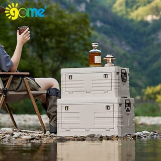 GOME กล่องเก็บของบานเปิดพับได้ท็อปไม้ Campo 2030-1S ขนาด 29.5x47.5x24 ซม. สีขาว