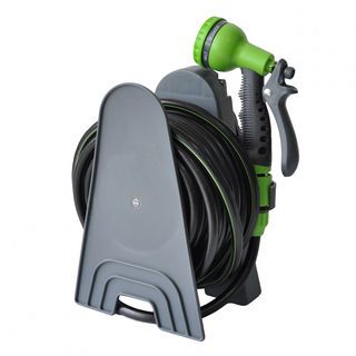 Tree’O ชุดสายยางพร้อมปืนฉีดน้ำปรับหัวได้6รูปแบบและอุปกรณ์ รุ่นDY63610 ขนาด5/16” ยาว10เมตร สีเขียวเทา