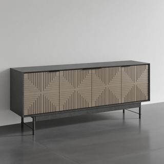 DELICATO ชั้นวางทีวี รุ่น BIZANO ขนาด 39x163.70x66.20 ซม. สีดำ-กาแฟ