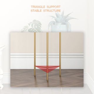 DELICATO ชั้นวางกระถางต้นไม้ รุ่น TY03PK   ขนาด 23*23*75.5ซม. สีชมพู