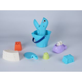 TOYS ของเล่นชุดถังชายหาดและอุปกรณ์ 8 ชิ้น รุ่น HG-1202 ขนาด 26x18x16 ซม. คละสี