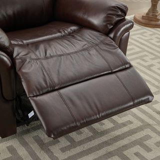  PULITO เก้าอี้พักผ่อนหนังแท้ปรับระดับไฟฟ้า 1 ที่นั่ง รุ่น Zander ขนาด 96x99.5x104 ซม. สีน้ำตาลเข้ม