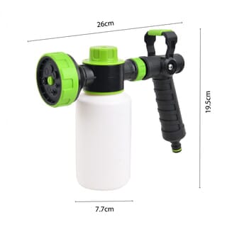 Tree O Plus ปืนฉีดน้ำสำหรับล้างรถปรับ5รูปแบบ รุ่นGLB-623129-0 สีเขียวดำ