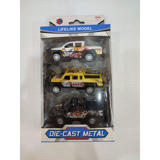 TOYS ของเล่นชุดรถแข่งปิคอัพสนุก บรรจุ3คัน คละสี#R1019-13 (11.2x12x11ซม.)