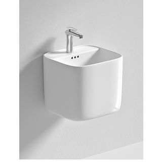 Verno อ่างล้างหน้าแบบแขวน ขนาด 45x42x40cm รุ่น ลิลลี่ 6410