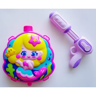 TOYS ของเล่นปืนฉีดน้ำนางเงือกแบบกระเป๋าสะพาย รุ่น1060-56 ขนาด23x26.5x7.5ซม.