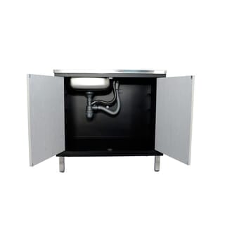 CLOSE ตู้ตั้งพื้น UPVC  LABARIS ขนาด  1หลุม 1ที่พัก 90 ซม. สีเทา