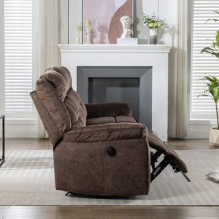 PULITO เก้าอี้พักผ่อนผ้าปรับระดับไฟฟ้า 3 ที่นั่ง รุ่น LINCOLN ขนาด 209x96x101.5 ซม. สีน้ำตาล 