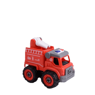 TOYS ของเล่นรถน้ำดับเพลิงประกอบพร้อมรีโมตคอนโทรล รุ่น#LM9032 ขนาด18.5x9.5x15.5ซม.สีแดง