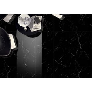 La Arezza 60X120 ซม.กระเบื้องพอร์ซเลน รุ่น Luxura dark mable (DGD1260023) Hi gloss Random (3pcs /box 2.16 sqm)