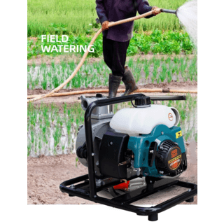 OO POWER เครื่องสูบน้ำ 2 จังหวะ 40.2CC. รุ่น OO-WP25B ขนาด 1 นิ้ว สีเขียวดำ