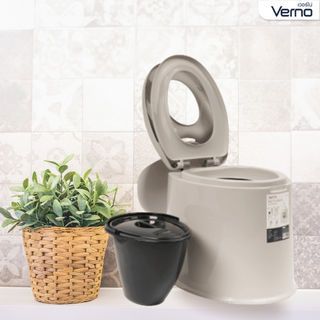 Verno ชักโครกเคลื่อนที่ รุ่น EDS040 ขนาด 40x50x45 ซม. สีเบจ