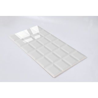 Marbella กระเบื้องเซรามิคปูผนัง 10x16 นิ้ว สแควร์ ไวท์ D25401A (N) Gloss (15P)