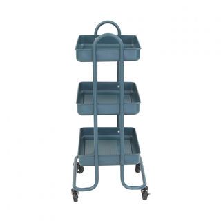 DELICATO รถเข็น 3 ชั้น รุ่น ASTRA-BLUE ขนาด 46x38x86 ซม. สีน้ำเงินเข้ม