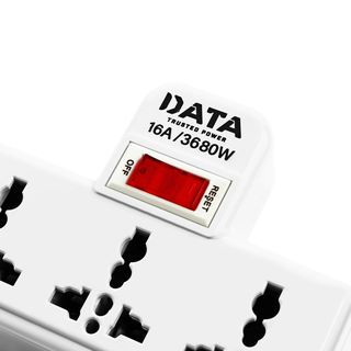 Data เต้ารับอเนกประสงค์ 3 ช่อง 1 สวิตซ์ 16A.  รุ่นAD365