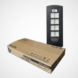 GATA โคมไฟถนนโซล่าเซลล์ 400 วัตต์ แสงเดย์ไลท์