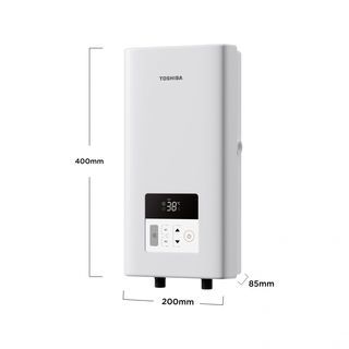 TOSHIBA เครื่องทำน้ำอุ่น 4800 วัตต์ รุ่น TWH-48EFNTH(W)-CB สีขาว