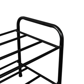 GOME ชั้นวางรองเท้าเหล็ก 2 ชั้น รุ่น 133301  30X79X37ซม.สีดำ