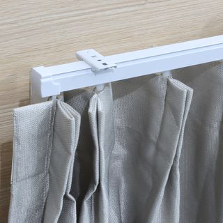 DAVINCI รางผ้าม่านแบบยืดหดได้ รุ่น Jolie ขนาด 120-210x2.4x2.5 ซม. สีขาว 