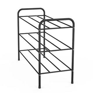 GOME ชั้นวางรองเท้าเหล็ก 3 ชั้น รุ่น 134001  30X72X55ซม.สีดำ