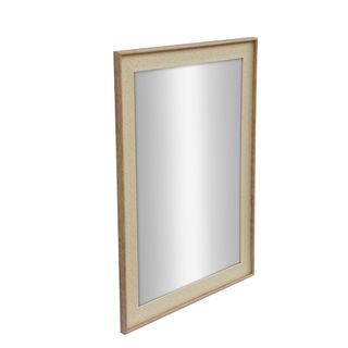 Nice กระจกมีกรอบทรงเหลี่ยม (PS) รุ่น อาคิตะ ขนาด 40x60 ซม. สีน้ำตาล 