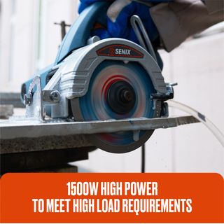 SENIX เครื่องตัดหินอ่อนไฟฟ้า 4 นิ้ว 1,500W รุ่น TSE15-M-EU สีน้ำเงิน - ดำ