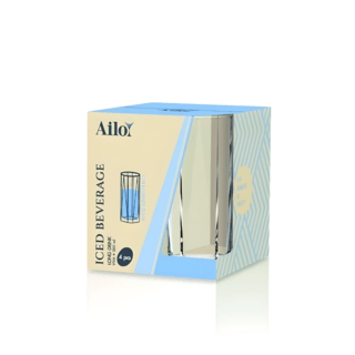 AILO แก้วน้ำดื่ม VIVA ชุด 4 ใบ/แพ็ค ขนาด 380 มล.