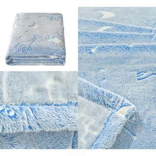 Truffle ผ้าห่ม รุ่น Momo-05 ขนาด 130x170 ซม. สีฟ้า