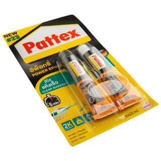 Pattex กาวดูโร่อีพ็อกซี่แห้งเร็ว 15 ml. สีใส