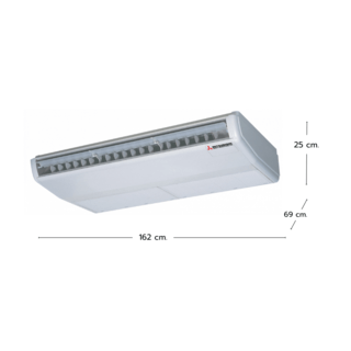 MITSUBISHI HEAVY DUTY เครื่องปรับอากาศเเบบเเขวนใต้ฝ้า ขนาด 36621 BTU รุ่น FDE100YA-W1