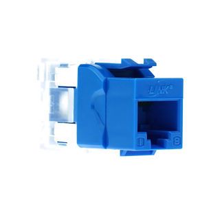 ក្បាលលែនទទួលចរន្ត RJ45 Blue Jack CAT 5E.LINK 