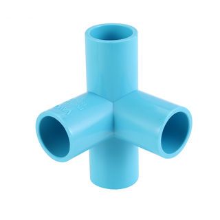 VAVO สี่ทางตั้งฉาก หนา 1/2 ”(18)  สีฟ้า