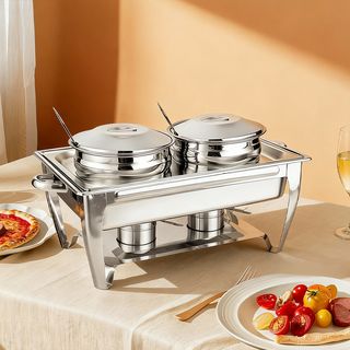 KOCH KITCHEN อ่างอุ่นซุปสเตนเลสหม้อคู่ 6.5 ลิตร 64×36×33 ซม. JAPAH