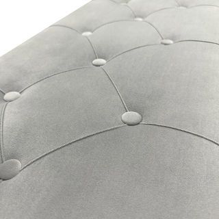 PULITO สตูลเหลี่ยม 2 ที่นั่ง มีที่เก็บของ 40x145x45ซม. PUNA-07 สีเทาอ่อน