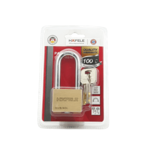 HAFELE กุญแจล็อคสายยูทองเหลือง ขนาด 40มม. สายยาว 482.01.981