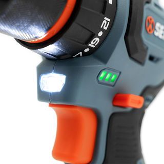 SENIX สว่านไร้สายBrushless 10มม. 16.8V(Max) รุ่นPDDS4-M-EU สีน้ำเงินดำ (พร้อมแบตเตอรี่ 2.0Ah 2ก้อน และแท่นชาร์ต1อัน)