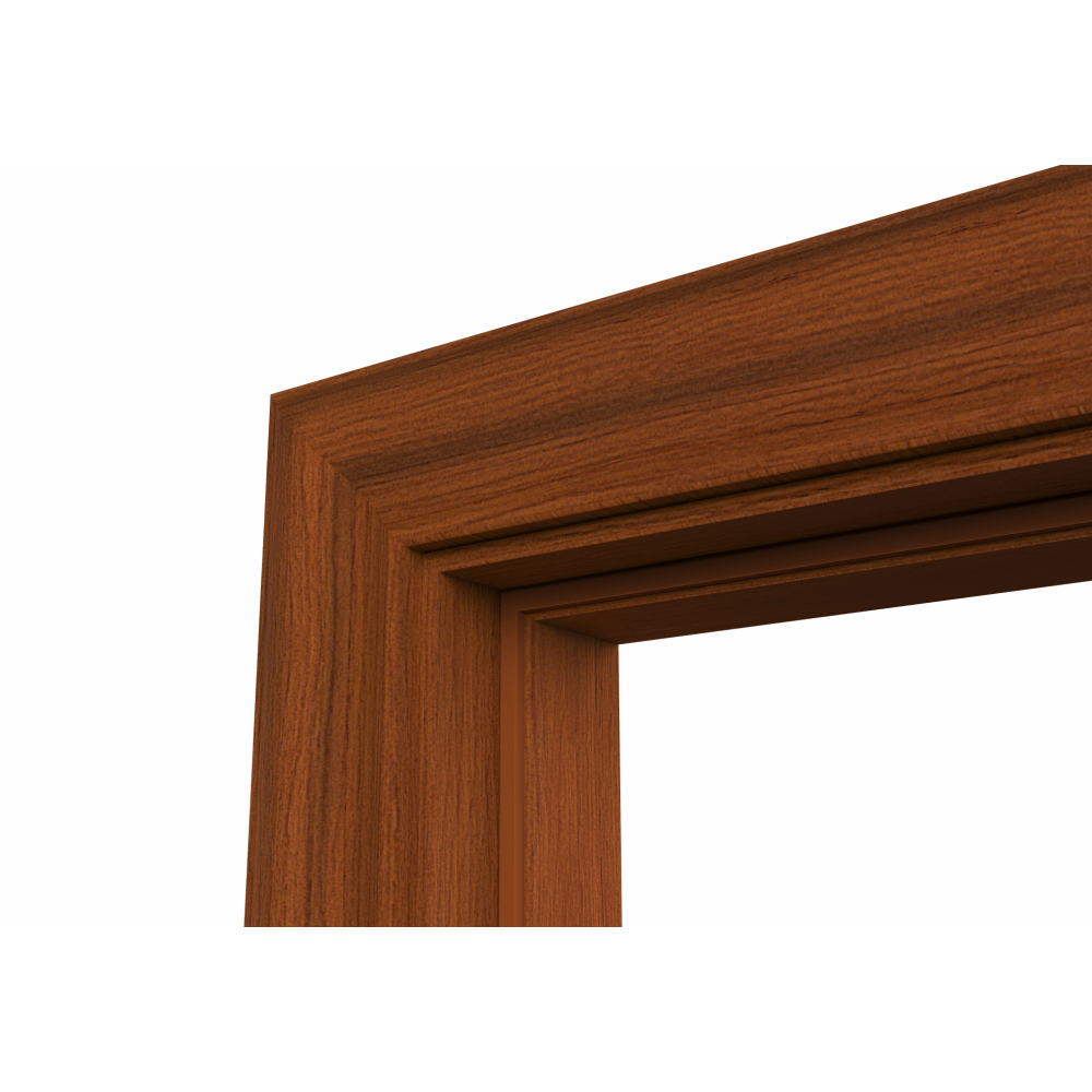 WELLINGTAN วงกบประตู WPC พร้อมซับวงกบ WPCDF-W2-03 80x200ซม. YELLOW TEAK