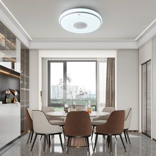 EILON โคมไฟเพดาน LED Smart Bluetooth RGB 2x35W รุ่น LYX016 ปรับได้ 3 แสง พร้อมรีโมท